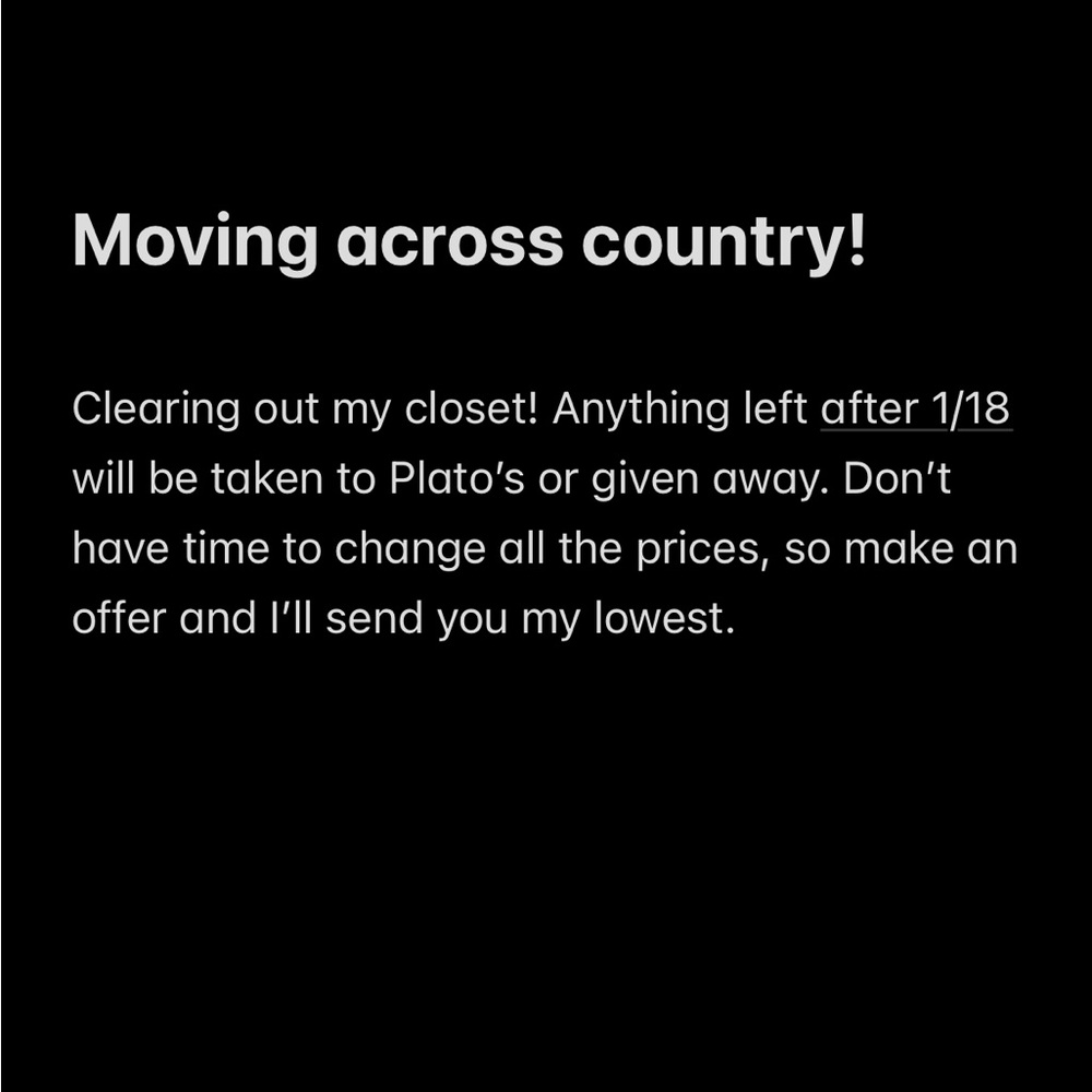 ❤️ Moving Sale! SUPER Discounted!